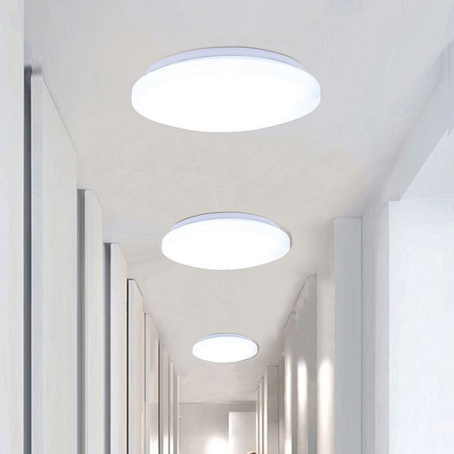 LED Wall Ceiling Lamp Neutral Light Round IP66 Interior Exterior Garden UK